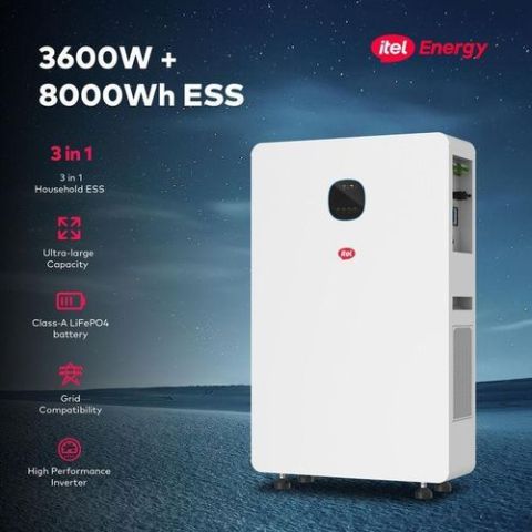 Itel 3600Watts + 8000Wh SMART ALL-IN-ONE POWER STATION - IESS-3K680N