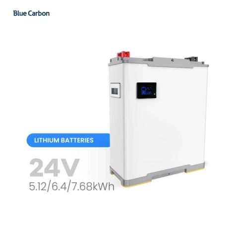 Blue Carbon 5kWh/24V200AH Lithium Ion LifePO4 Battery Stack with Display 