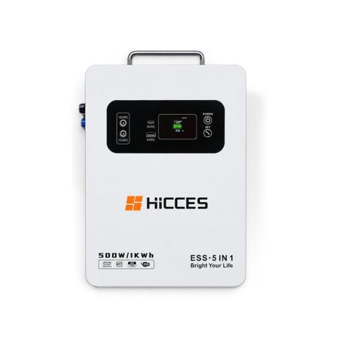 HICCES BLUE CUBE 500W/1kWH AIO ESS ALL-IN-ONE SOLAR SYSTEM 