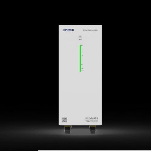 Dipower 19.2KWh/48v Lithium Ion Battery Pack 51.2V 375Ah Solar Energy Storage System 