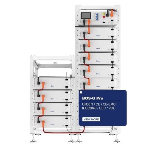Deye BOS-G Pro HV 61.44kWh Lithium Battery ESS with Complete BMU