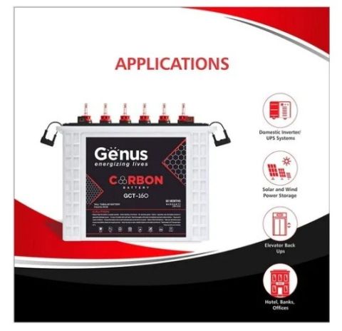 Genus Carbon 12V 230AH Tubular Battery