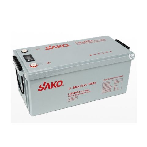 SAKO Li-Max Series 25.6v - 100Ah LiFePO4 Battery 