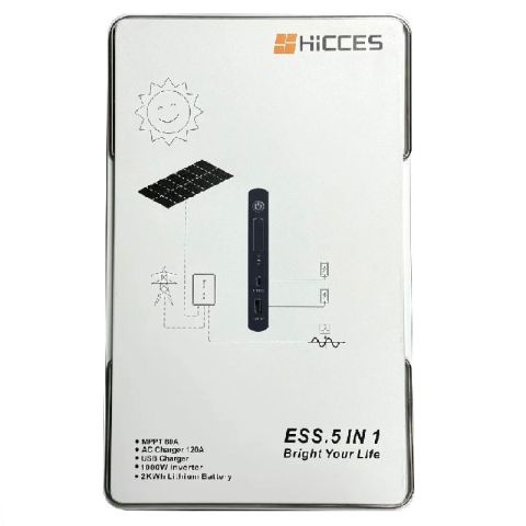 HICCES ALL-IN-ONE SOLAR SYSTEM 1000W/2kWH AIO ESS