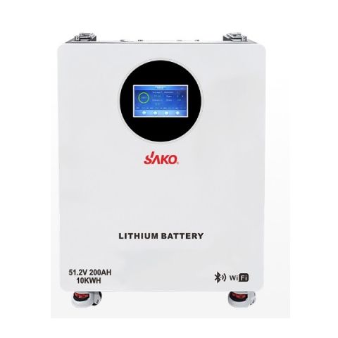 SAKO Li-Sun 10kWh - 51.2v/200Ah Wall Stand Lithium Battery